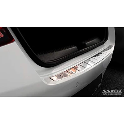 Abbildung von Avisa Edelstahl Heckstoßstangenschutz kompatibel mit Mercedes CLA II (C118) 2019 &#039;Ribs&#039;