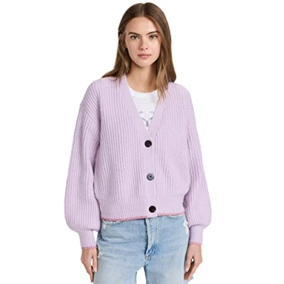 Abbildung von Scotch &amp; Soda Maison Damen Fuzzy Knitted Cardigan Sweatshirt, Orchid 1179, XS