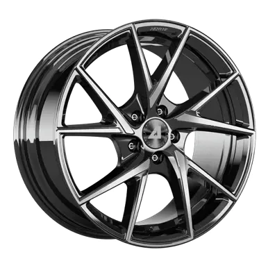 Abbildung von ALUTEC 5 loch 19Zoll 108mm Alufelge ADX.01 mattschwarz Front poliert ADX1 85948B53 1 Felge