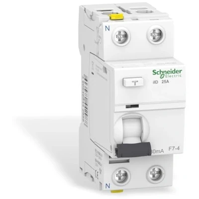 Abbildung von Schneider Electric Fehlerstrom Schutzschalter SCHALTER ACTI9 IID 2P 25A 30MA TYP A, A9Z21225