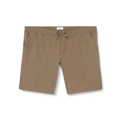 Abbildung von JACK&amp;JONES PLUS Herren JPSTJAIDEN JJSUMMER Linen BLE PLS Shorts, Dusty Olive, 44