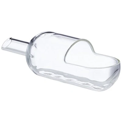 Abbildung von neoLab 1 7152 Glas Wägeschiffchen, vorne rund, 10 mL, 116 mm lang