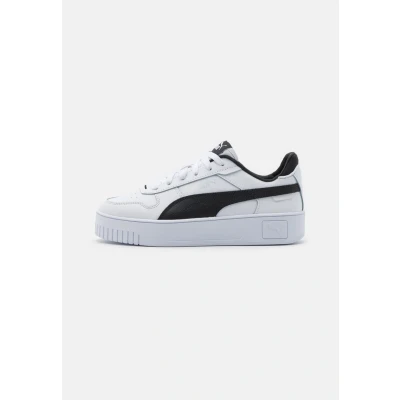 Abbildung von Puma Carina Street Sneakers Damen Schuhe Mit Plain White/Black/Silver Größe: 35.5
