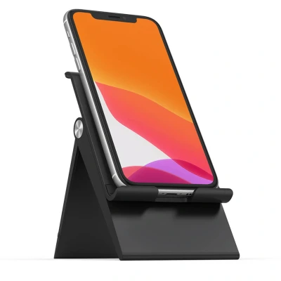 Abbildung von UGREEN Handy Ständer Halter Halterung verstellbar Aufsteller Handyständer für Tisch Smartphone kompatibel mit iPhone 11 Pro Max XS, Galaxy S22 S21, Huawei P30 usw. (Schwarz)