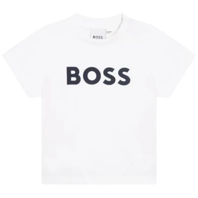Abbildung von BOSS Kidswear Toddler Short Sleeves TEE Tshirt print für Kinder, Größe: 81, White