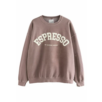 Abbildung von Next Regular FIT Sweatshirt . Sweatshirt, Damen, Größe: Medium, Chocolate brown espresso
