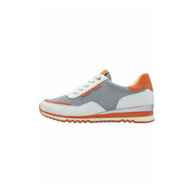 Abbildung von MARCO TOZZI Damen Sneaker flach mit Schnürsenkeln Vegan, Weiß (White Comb), 39 EU