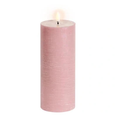 Abbildung von Uyuni LED Pillar Candle Dusty Rose, Rustic 7,8x20 cm (UL PI DR C78020)