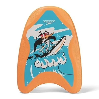 Abbildung von Speedo Unisex Kinder Printed Float Bedruckter Schwimmer, Chima Azurblau/Neon Orange, One Size