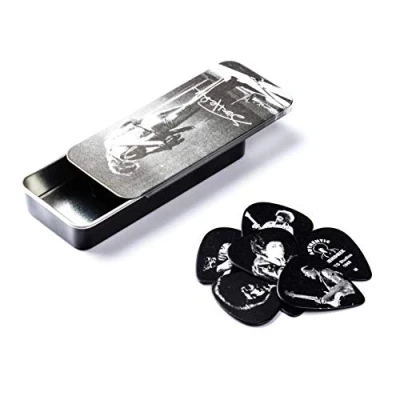 Abbildung von Jim Dunlop JH PT01M Hendrix Tin 6 Plektren Silberne Sammleredition (schwer)