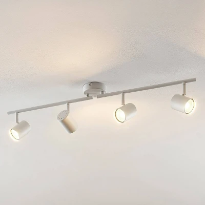 Abbildung von ELC European Lighting Circle Strahler Tomoki, Modern, Metall, Stahl, weiß matt, 4 flammig, GU10, Deckenleuchte