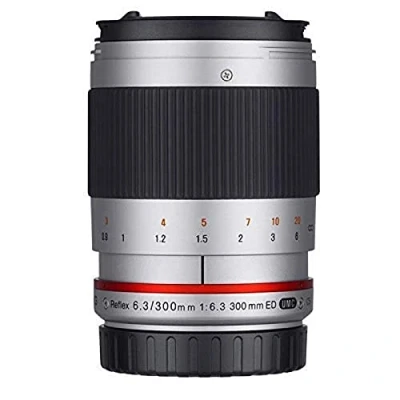Abbildung von Samyang 300mm F6.3 Objektiv für Anschluss Sony E silber