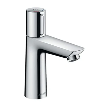 Abbildung von hansgrohe Waschtischarmatur &quot;Talis Select E&quot;, 11cm, mit Zugstangen Ablaufgarnitur, chrom