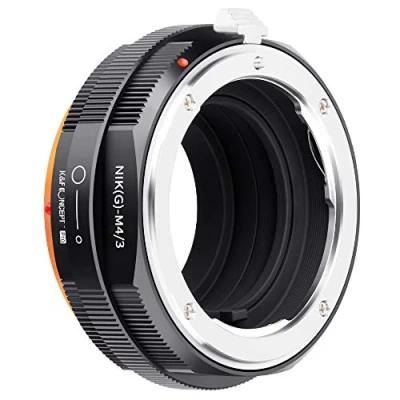Abbildung von K&amp;F Concept M18125 NIK(G) M4/3 Hochpräziser Adapterring,Kompatibel mit Nikon AI G AF S Objektiven bei Olympus Micro 4/3 NIK (G) M4 / 3 Kameras