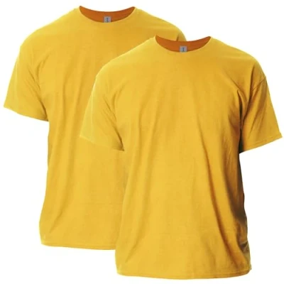 Abbildung von Gildan Unisex Erwachsene Ultra Cotton, Style G2000, Multipack T Shirt, Gold (2er Pack), XXL