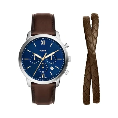 Abbildung von Fossil SET Chronograph, Herren, Größe: One Size, Brown