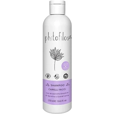 Abbildung von PHITOFILOS Shampoo lockiges Haar mit Spirulin und KATIRA 250 ml Vegano Öko 100 % COSM166