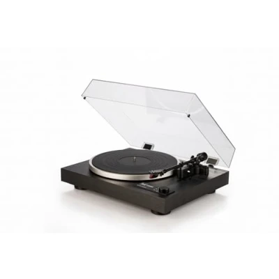 Abbildung von Dual CS 418 HiFi Plattenspieler, Riemenantrieb, Manueller Vinyl Plattenspieler mit integriertem Phono Vorverstärker, DREI Geschwindigkeiten, Abstastsystem Ortofon 2M Red, Schwarz