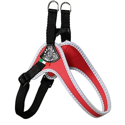 Abbildung von Tre Ponti Fibbia Basic Geschirr Rot&amp;Reflexion Hundegeschirr 35 4...
