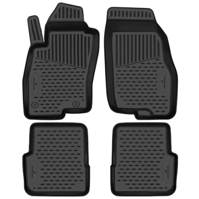 Abbildung von Walser XTR Gummi Fussmatten Auto kompatibel mit FIAT Punto (199) 01/2012 2017, 100% passgenaue Fußmatten, robuste Universal Fußmatte Auto, Gummimatten