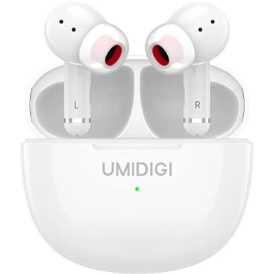 Abbildung von UMIDIGI Bluetooth Kopfhörer, Wireless Earbuds,AirBuds Pro In Ear Kopfhöhrer, 5.1 Con 3 HD Microfono,Sport Ear,IPX5Wasserdicht,Aufbewahrungsbox mit Ladefunktion (Weiß)