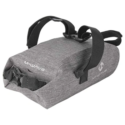 Abbildung von M Wave 122884 Unisex Erwachsene Saddle Fahrrad Satteltasche Suburban, grau, ca. 20x9x9 cm
