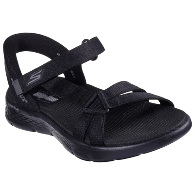 Abbildung von Skechers Keilsandalette, Damen, Größe: 37, Black Schuhe