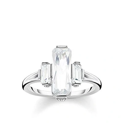 Abbildung von Thomas Sabo Damen Ring Weiße Steine 925 Sterlingsilber TR2267 051 14 54