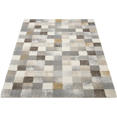 Abbildung von OCI DIE TEPPICHMARKE Teppich &quot;NEW VILLA SQUARES&quot;, rechteckig, feine Karos, meliert, Wohnzimmer
