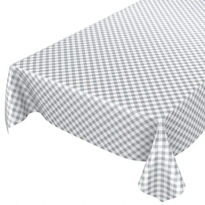 Abbildung von ANRO Wachstuchtischdecke Wachstuch Wachstischdecke Tischdecke Wachstuchdecke Karo Kariert Grau 120x140cm eingefasst