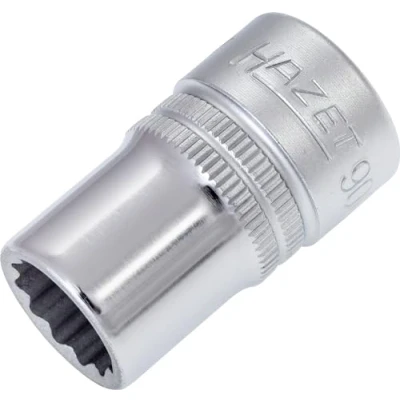 Abbildung von Hazet Steckschlüsseleinsatz Doppelsechskant 900Z 13 13mm I Antrieb 1/2 Zoll Chrom Vanadium Stahl, robustes Design