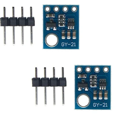 Abbildung von TECNOIOT 2 Stück GY 21 HTU21 HTU21D Feuchtigkeitssensormodul I2C Schnittstelle
