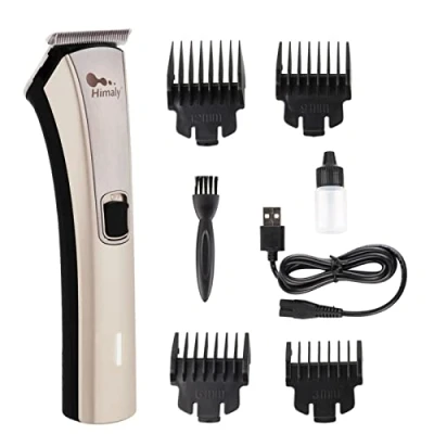 Abbildung von himaly USB Elektrische Haarschneider, Wiederaufladbare, Bartschneider, Herren Haarschneidemaschine Profi Haartrimmer, Körperhaartrimmer