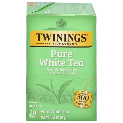 Abbildung von Twinings of London &quot;Fujian Chinese Pure White Tea&quot; : Box 20 Tea Bags