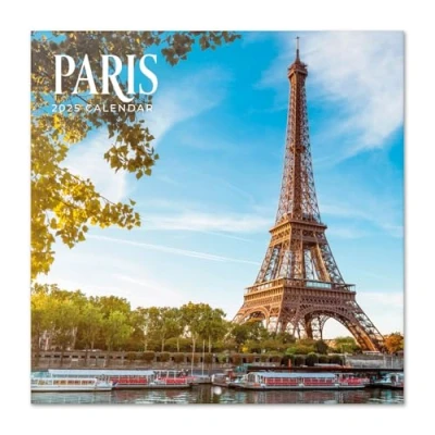 Abbildung von Grupo Erik Kalender 2025 Wandkalender Paris Familienplaner 30 x cm 12 Monate + Letzten 4 2023 auf einer Seite