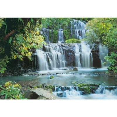 Abbildung von Komar Fototapete &quot;Pura Kaunui Falls&quot;, 368x254 cm (Breite x Höhe), inklusive Kleister