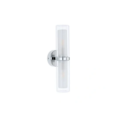 Abbildung von Paulmann 710.77 Wandleuchte Luena IP44 E14 230V max. 2x20W dimmbar Chrom,Glas
