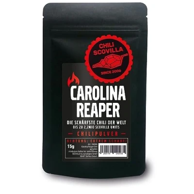 Abbildung von CHILI SCOVILLA Carolina Reaper Pulver im SealPack, 15g