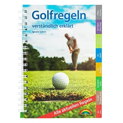 Abbildung von Golfregeln verständlich erklärt: Alle aktuellen Regeln. komplett in Farbe. Perfekt für die Golftasche