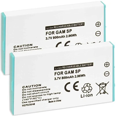 Abbildung von 2X Akku für Nintendo Gameboy Advance SP (GBA SP) / ersetzt Original Akkus AGS 001, 003
