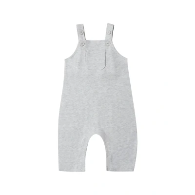 Abbildung von Stellou &amp; friends baby Kleidung Latzhose Jungen Mädchen, Kinder Overall Strampler, newborn Anzug, Jumpsuit, erstausstattung neugeborene, aus 100% Baumwolle Hellgrau, Gr. 74/80
