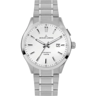 Abbildung von Jacques Lemans Uhr, Herren, Größe: One Size, Weiß