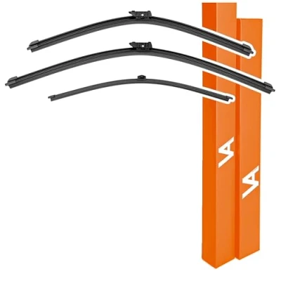 Abbildung von VIA ALBION® Wischerblätter für Audi A4 Kombi / Avant Allroad (B8/B9, ab 2008) Allwetter Vorne &amp; Hinten Scheibenwischer Set