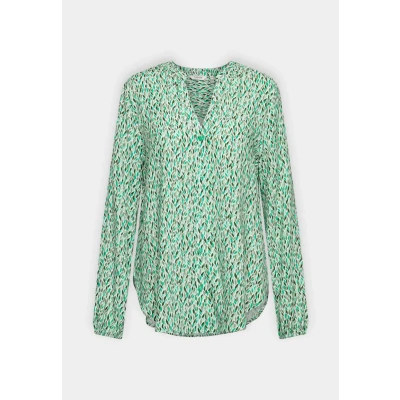Abbildung von b.young Byjosa Vneck Hemdbluse, Damen, Größe: 34, Ming green mix