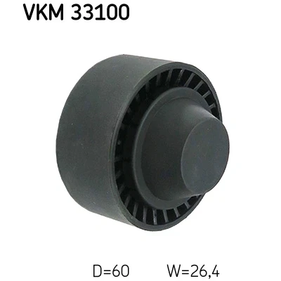 Abbildung von SKF VKM 33100 Umlenkrolle PEUGEOT: 206 Schrägheck, 206+ 307 SW, CITROËN: Berlingo II, DS3 / First I
