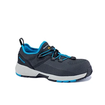 Abbildung von Honeywell Agile Sprinter S1P Arbeitsschutzschuhe für Damen und Herren, leichtere Zehenkappe aus Glasfaserverbundwerkstoff, 3D Netzfutter, Externe Fersenkappe, Blau, Größe 12 UK, 6250119 47