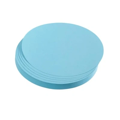 Abbildung von FRANKEN Moderationskarten Kreis mittel, 140 mm, 500 Stück, Präsentationskarten ideal für Meetings, Trainings, Schulungen im Büro oder Hotel und Lehrer in der Schule, Metaplankarten, Blau, UMZ 14 18