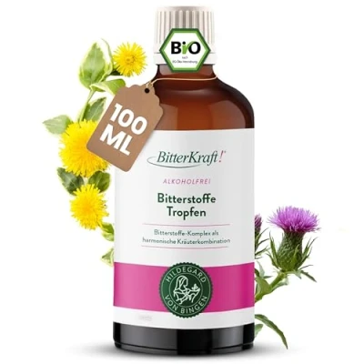 Abbildung von Bitterkraft Alkoholfrei Bitterstoffe Dropper 100 ml