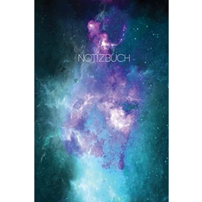 Abbildung von Notizbuch: Blanko Journal A5 Liniert Galaxy Weltall Sterne