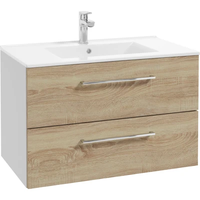 Abbildung von welltime Waschtisch &quot;Palermo&quot;, Badmöbel inkl. Waschbecken, Breite 80 cm